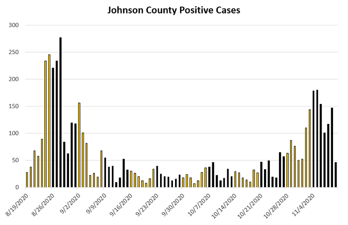 Johnson County positive cases