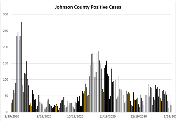 Johnson County positive cases